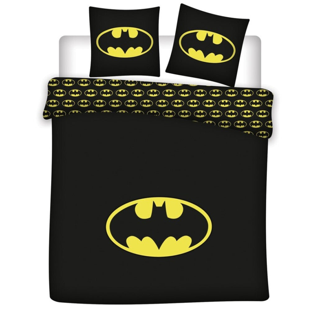 Batman divguļamais, king izmēra segas pārvalks 240√ó220cm, 63x63 cm mikrošķiedra