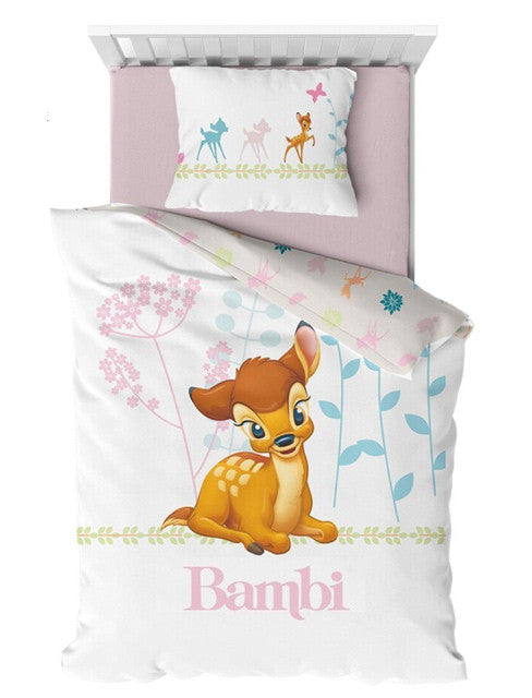 Disney Bambi Flowers bērnu gultasveļas komplekts 100–140 cm, 40–60 cm