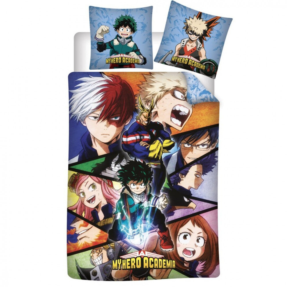 My Hero Academia Deku's Strength gultasveļas pārvalks 140x200cm, 63x63 cm mikrošķiedra