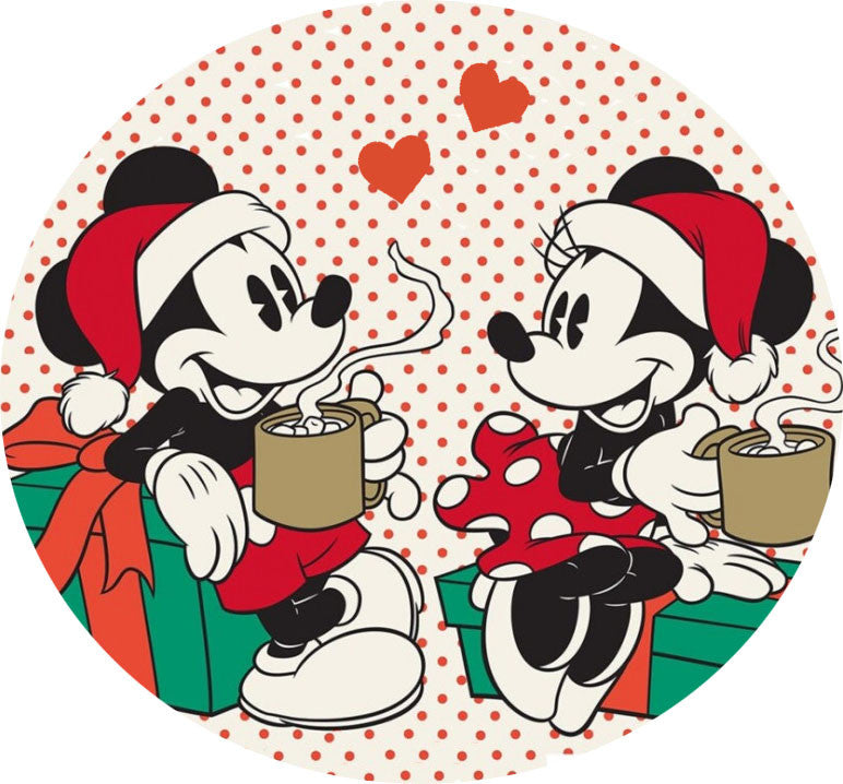 Disney Mikija dāvanu Ziemassvētku formas spilvens, dekoratīvs spilvens 31x31 cm