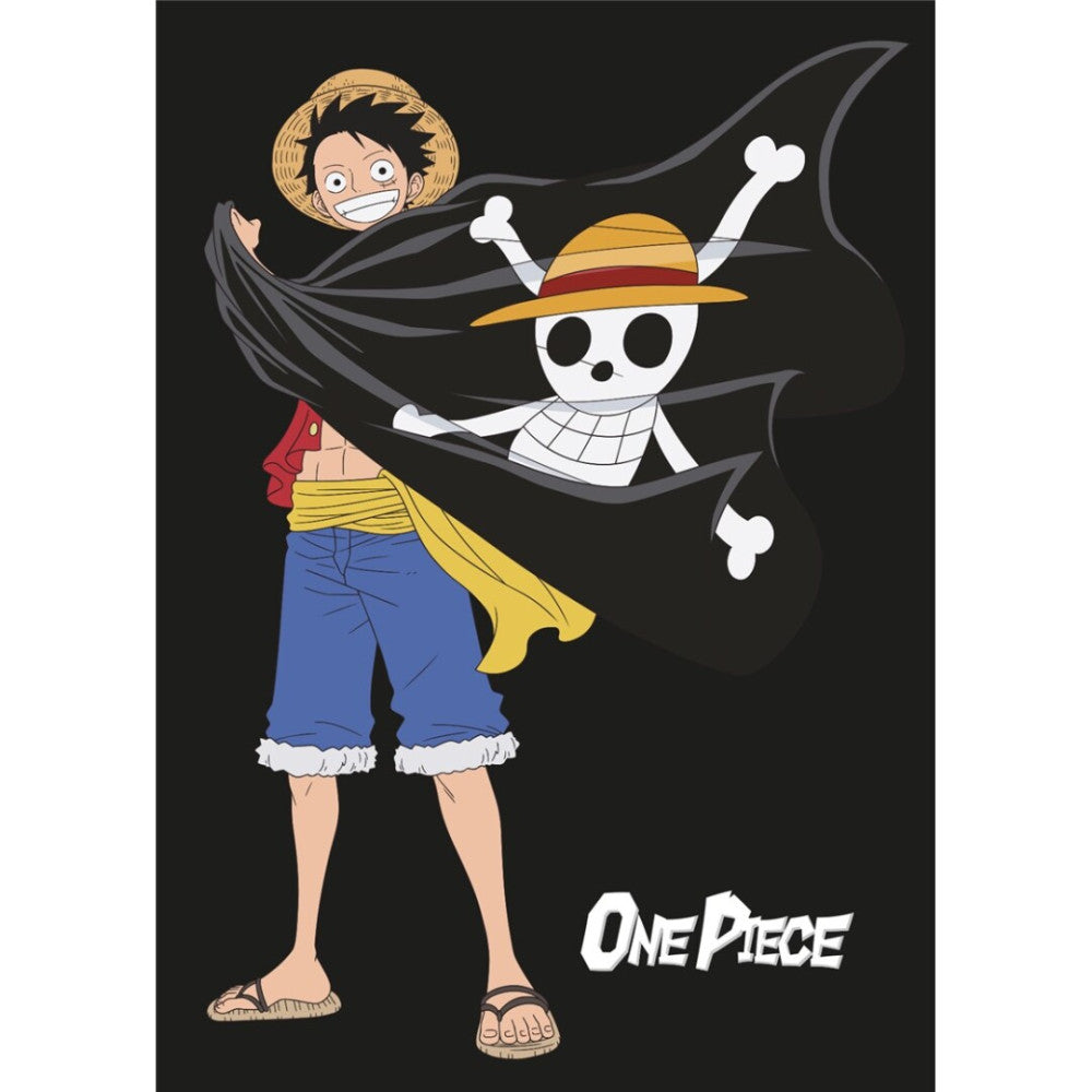 One Piece Jolly Roger flīsa sega 100x140cm