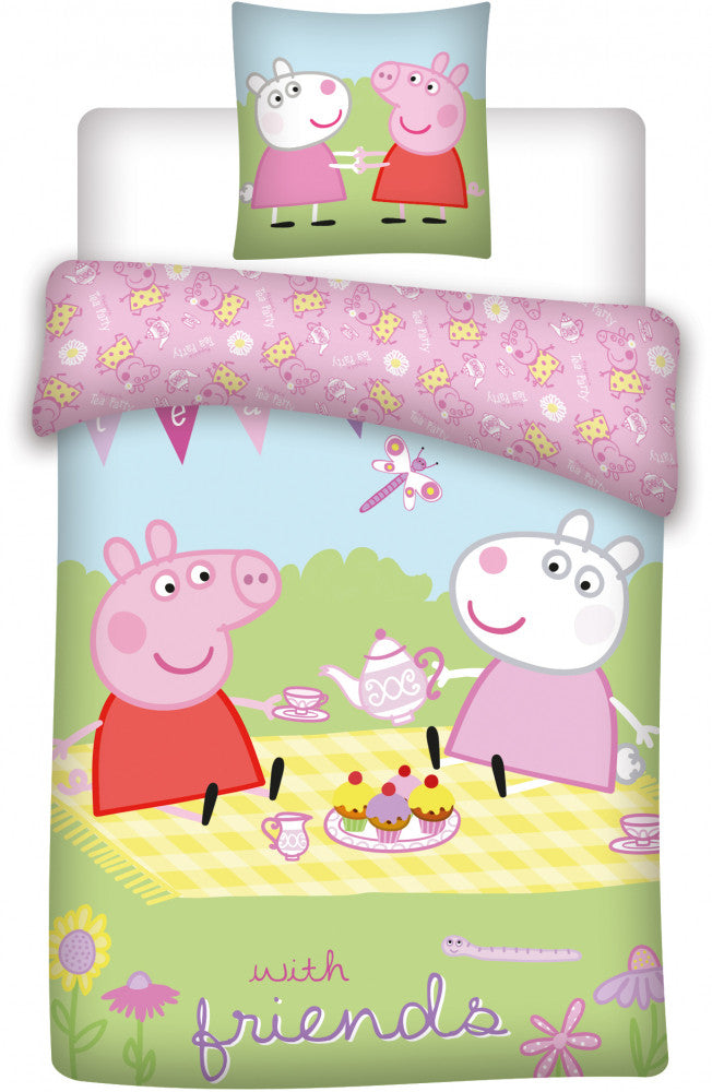 Peppa Pig bērnu gultasveļas komplekts 100–135 cm, 40–60 cm