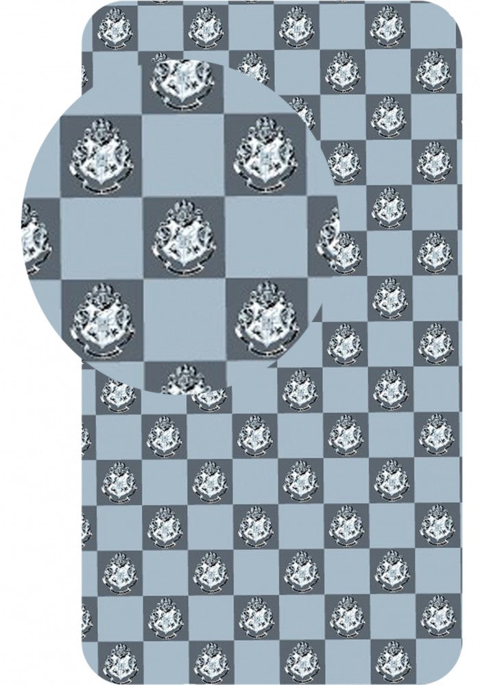 Harija Potera rūtainā palags ar gumiju 90x200 cm
