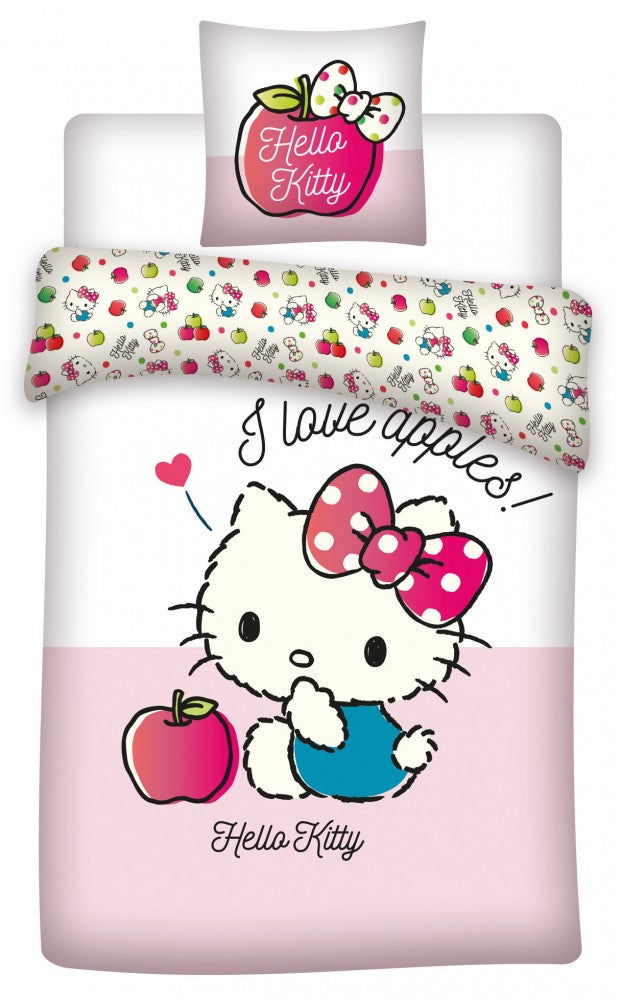 Hello Kitty bērnu gultasveļas komplekts 100–135 cm, 40–60 cm