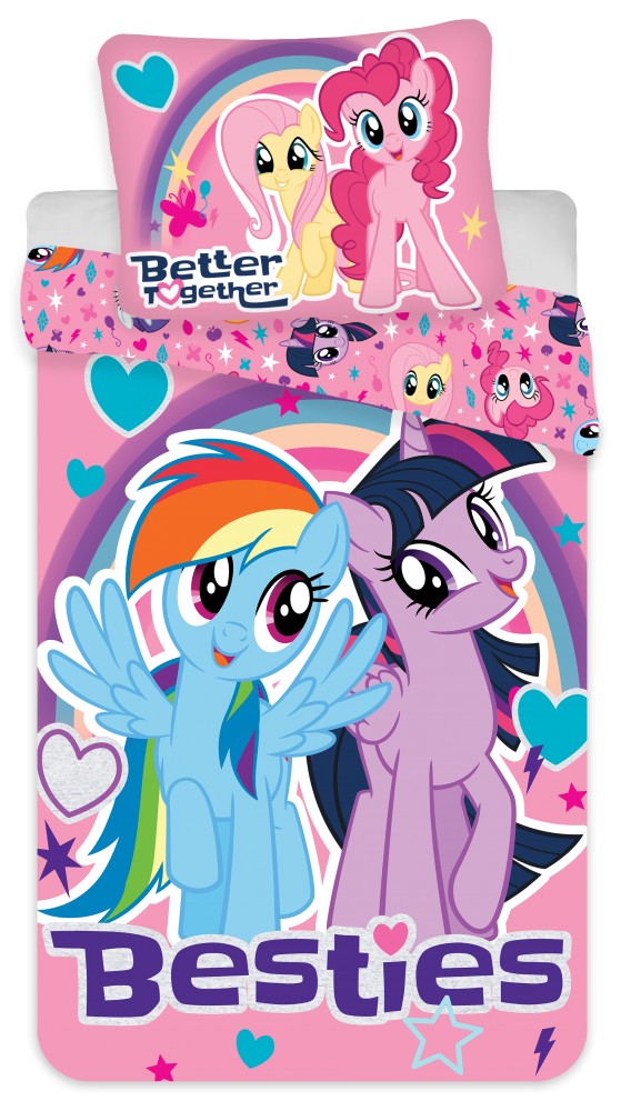 My Little Pony bērnu gultasveļas komplekts 100–135 cm, 40–60 cm