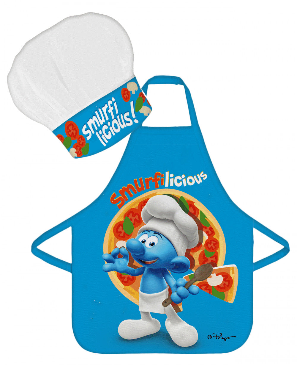 Smurfu Smurfilicious bērnu priekšautu komplekts ar divām daļām