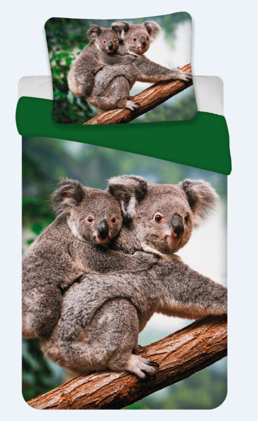 Koala gultasveļas komplekts 135x200 cm, 80x80 cm