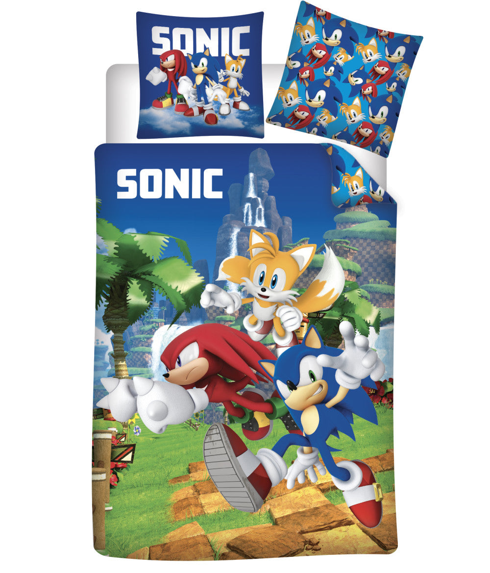 Sonic the Hedgehog Speedy Dreams bērnu gultasveļa 100√ó135 cm, 40√ó60 cm
