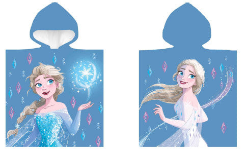 Disney Frozen Snow pludmales dvielis pončo 50x100 cm