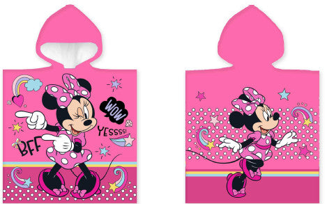 Disney Minnie BFF pludmales dvielis pončo 50x100 cm