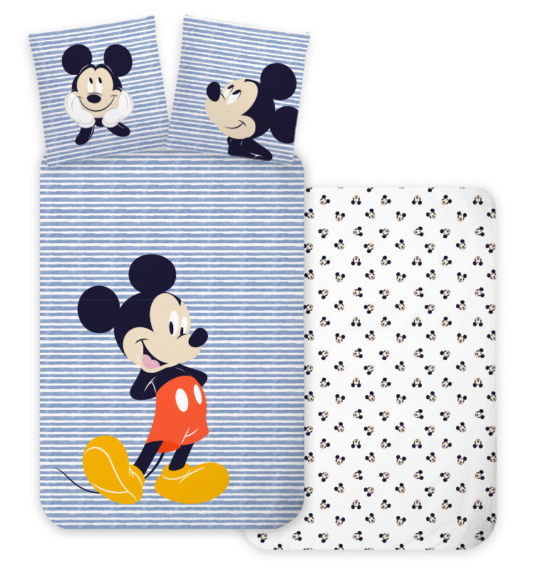 Disney Mickey Strip bērnu gultas veļa 100–140 cm, 40–45 cm
