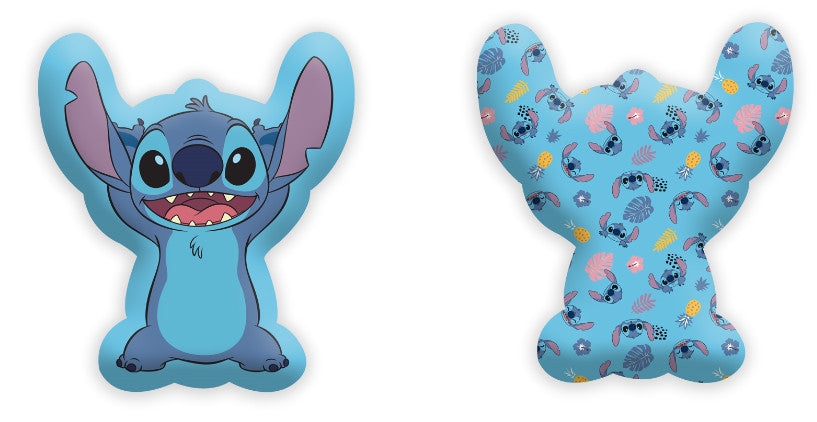 Disney Lilo un Stitch formas dekoratīvs spilvens 35x29 cm velūrs