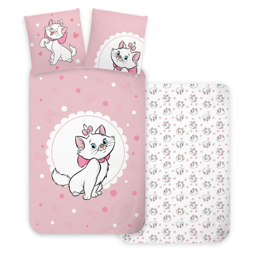 Disney Marie maigais bērnu segas pārvalks 100–135 cm, 40–60 cm