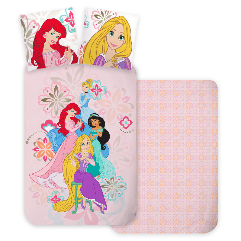 Disney Princess Bloom bērnu gultasveļas komplekts 100–135 cm, 40–60 cm