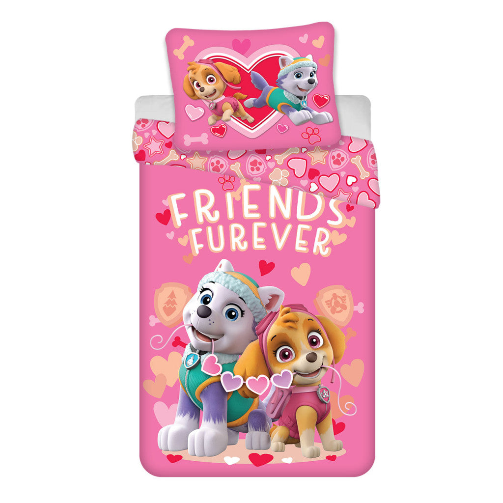 Ķepu patruļa Friends Furever bērnu gultasveļas komplekts 100√ó140cm, 40√ó45cm