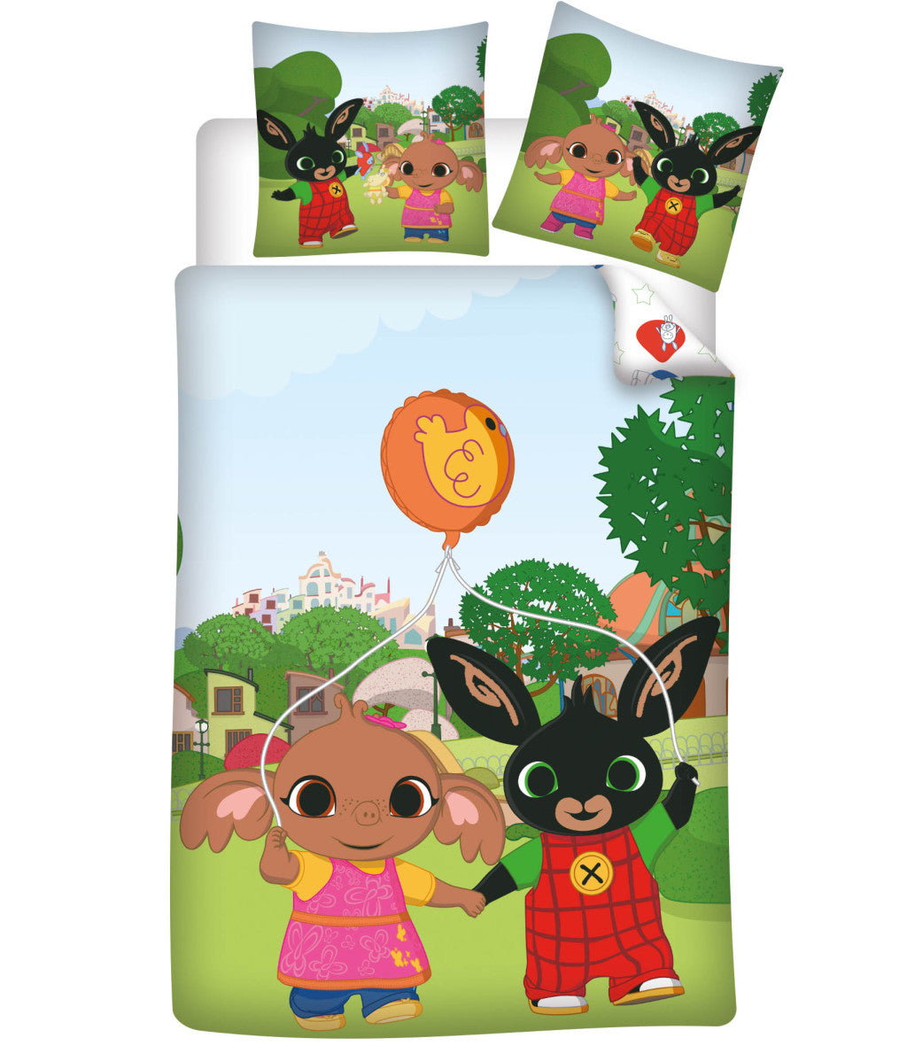 Bing Balloon bērnu gultasveļas komplekts 100–135 cm, 40–60 cm