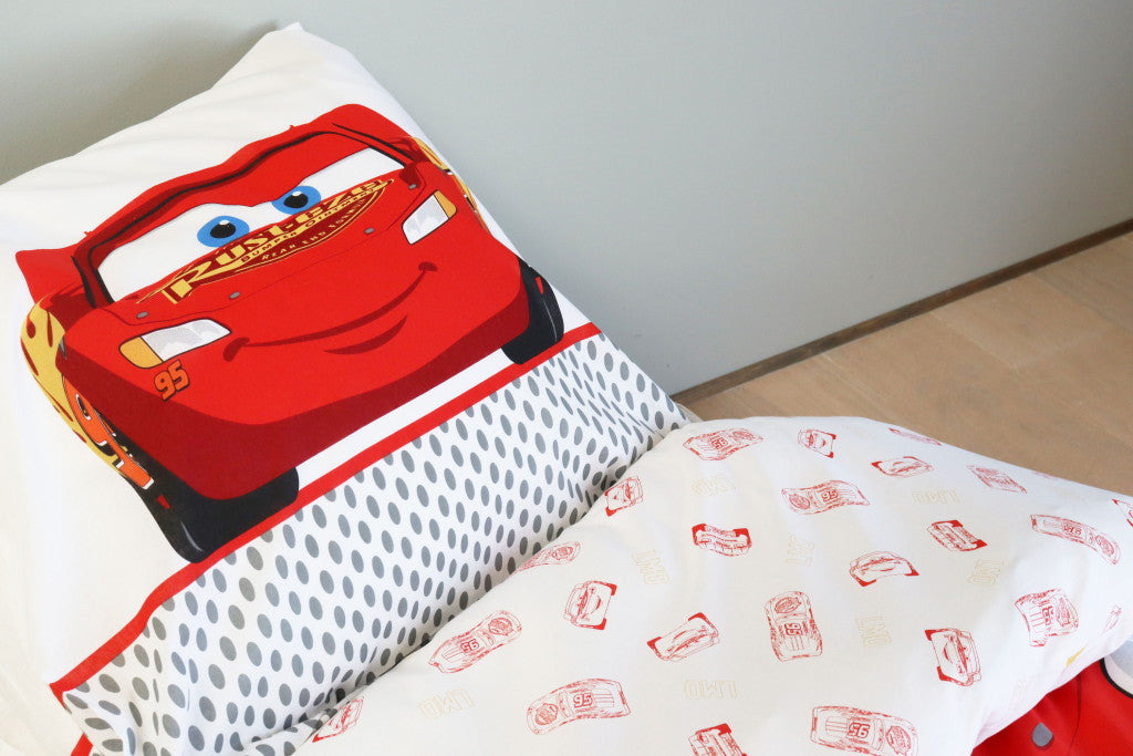 Disney Cars Ready bērnu gultasveļas komplekts 100–135 cm, 40–60 cm