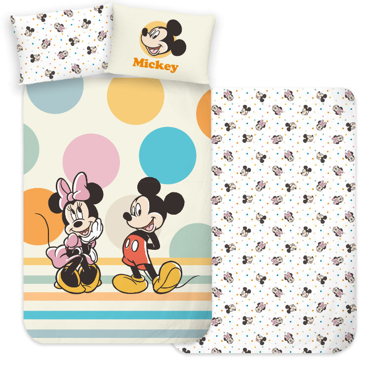 Disney Mickey Duo bērnu gultasveļas komplekts 100–135 cm, 40–60 cm