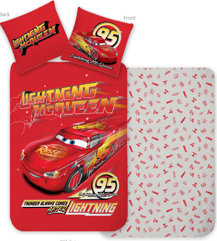 Disney Cars Pērkona gultasveļas pārvalks 140–200 cm, 70–90 cm