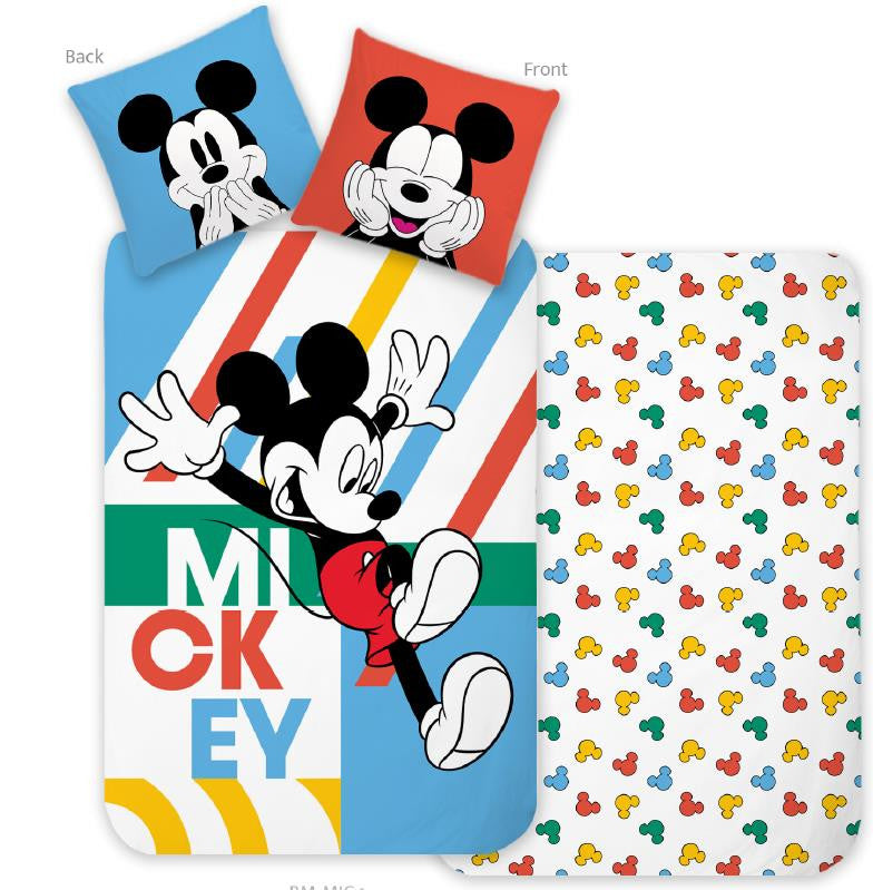 Disney Mickey Jump gultasveļas pārvalks 140–200 cm, 70–90 cm