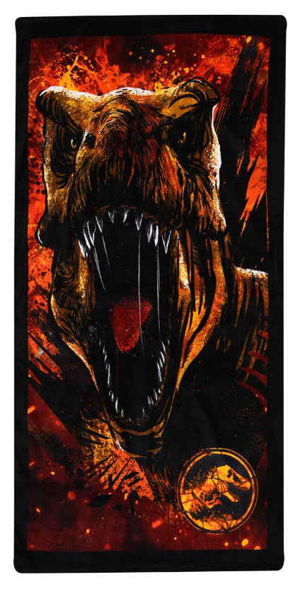 Juras laikmeta pasaules "Claws of Chaos" vannas dvielis, pludmales dvielis 70x140cm