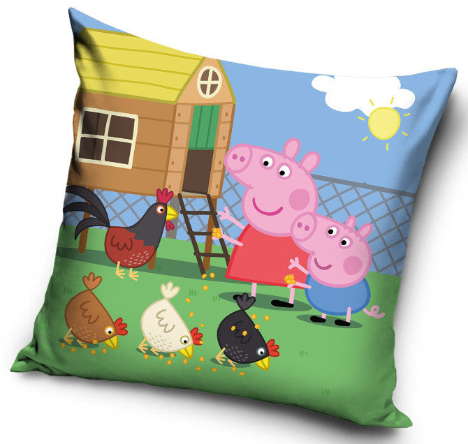 Peppa Pig Feed samta spilvena pārvalks 40x40 cm