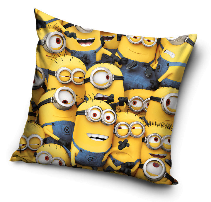 Minions Crowd spilvendrāna 40x40 cm samts