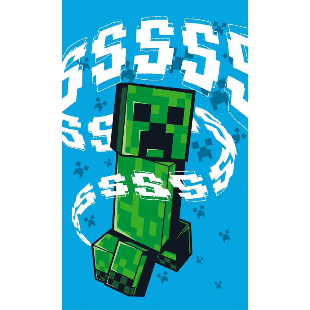 Minecraft Hissing Creeper roku dvielis, sejas dvielis, 30x50cm