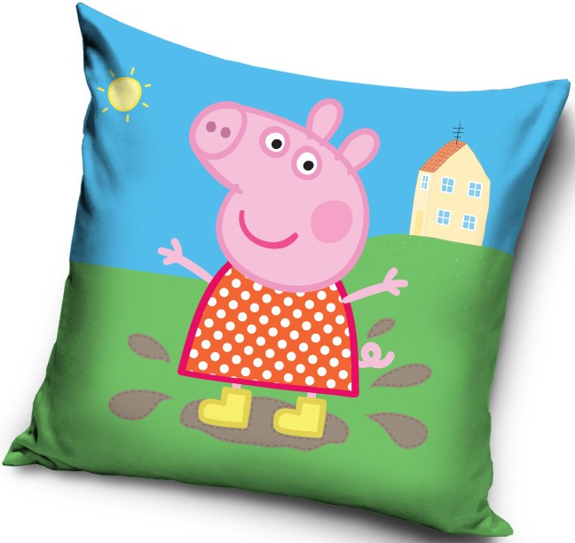 Peppa Pig dubļu spilvendrāna 40x40 cm
