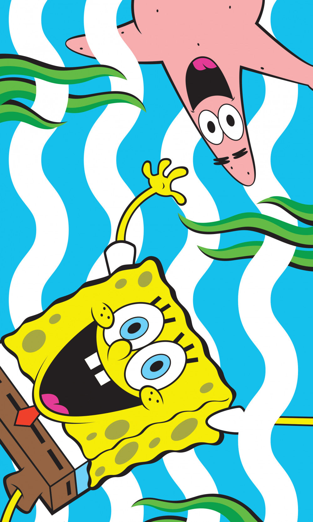SpongeBob jūraszāļu roku un sejas dvielis, 30x50cm