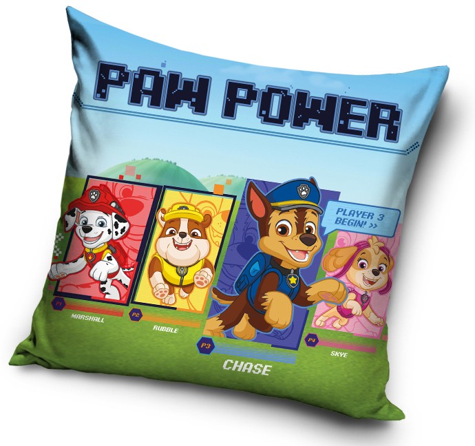 Ķepu patruļa spilvendrāna 40*40 cm