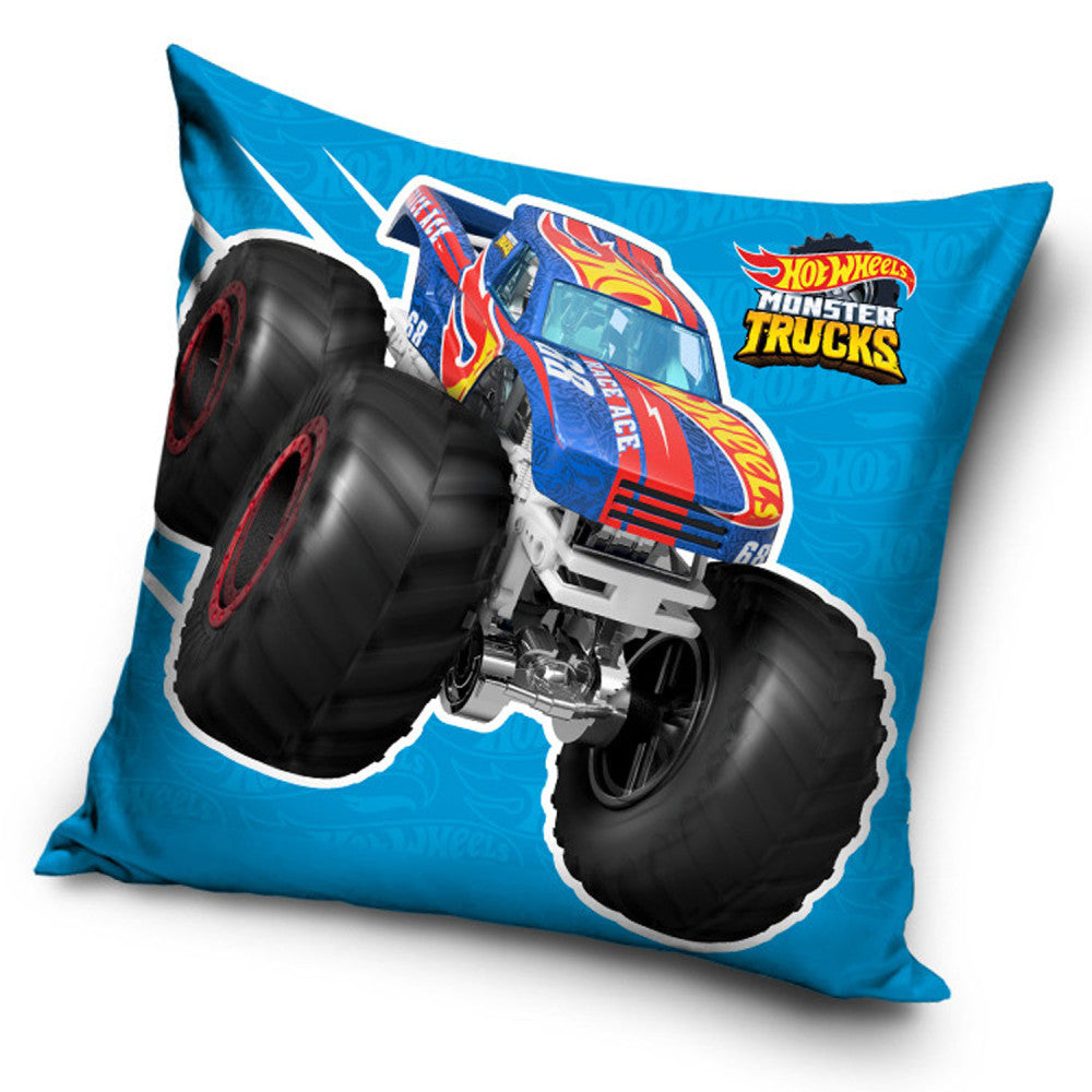 Hot Wheels kravas automašīnas spilvena pārvalks 40x40 cm