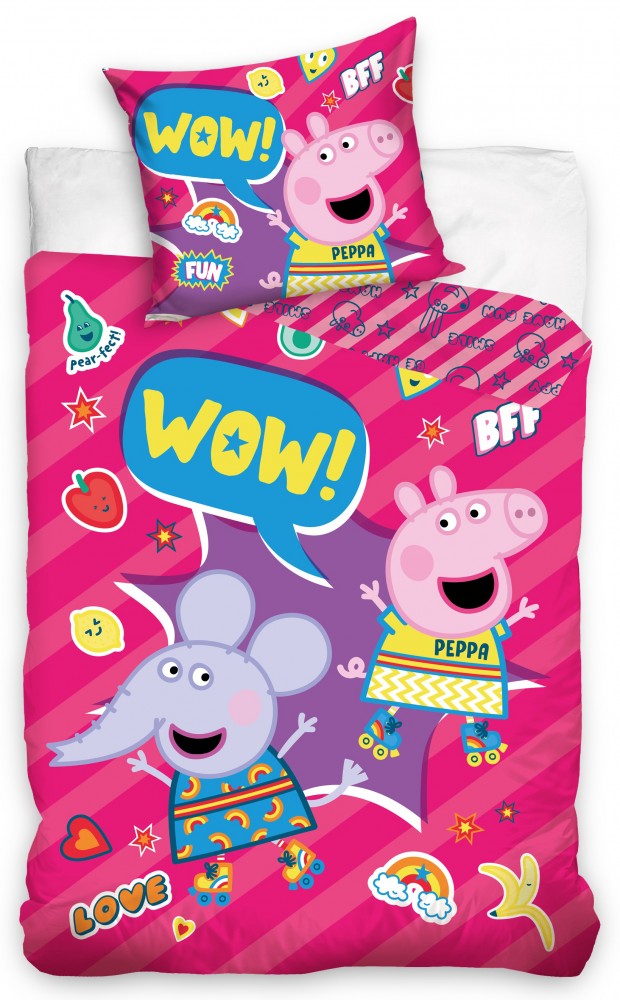 Peppa Pig gultas pārklājs 140–200 cm, 70–90 cm