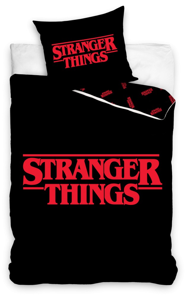Stranger Things Titel gultasveļas pārvalks 140√ó200cm, 70√ó90cm