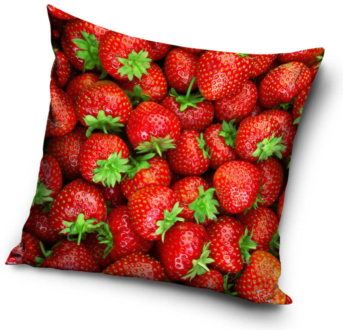 Augļu un zemeņu spilvendrāna 40*40 cm