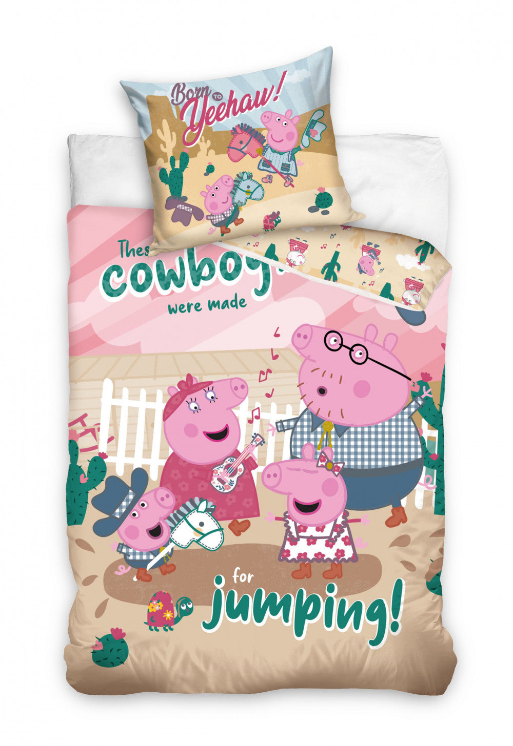 Peppa Pig gultasveļas komplekts 140√ó200 cm, 70√ó90 cm