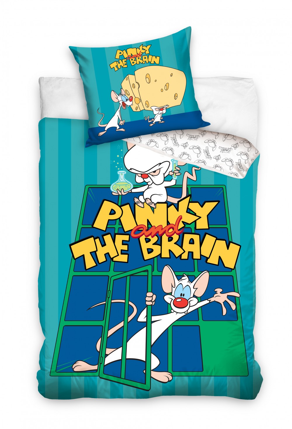 Pinky and the Brain Labs gultasveļas pārvalks 140√ó200cm, 70√ó90cm