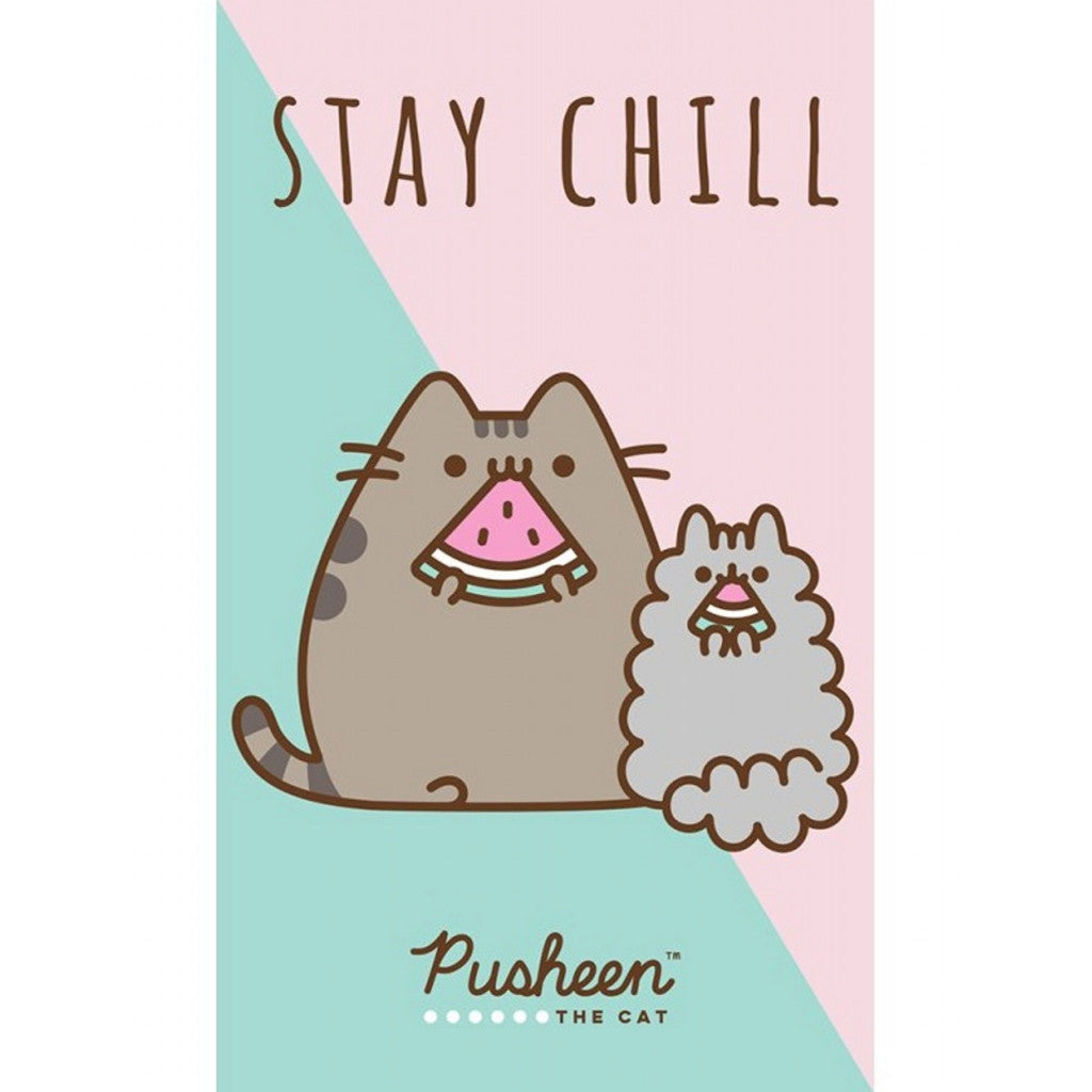 Pusheen Stay Chill roku dvielis, sejas dvielis, dvielis 30x50 cm