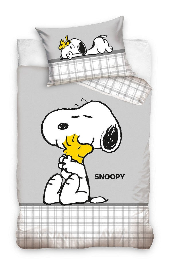 Snoopy & Woodstock bērnu gultasveļas komplekts 100x135 cm, 40x60 cm
