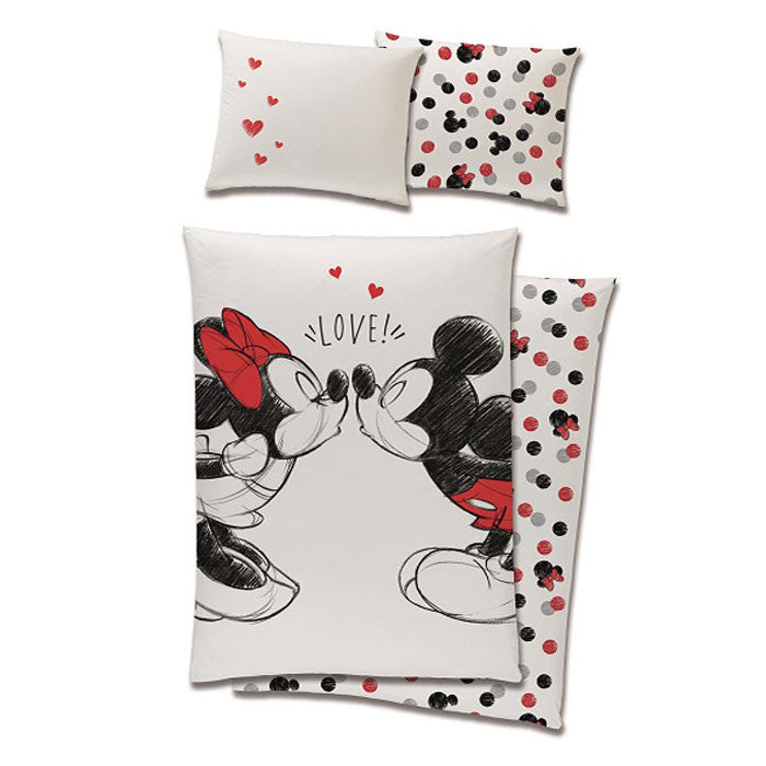 Disney Mikija Mīlestības gultasveļas komplekts 140–200 cm, 70 x 90 cm