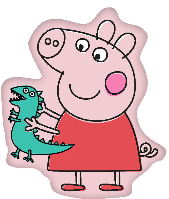 Dekoratīvs spilvens Peppa Pig formā, 36x30 cm
