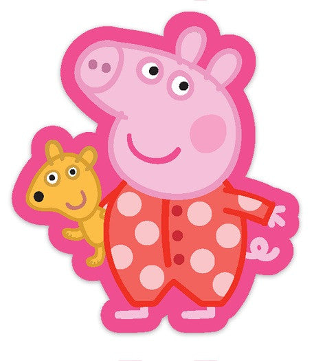 Peppa Pig Sleep formas spilvens, dekoratīvs spilvens 31x34 cm