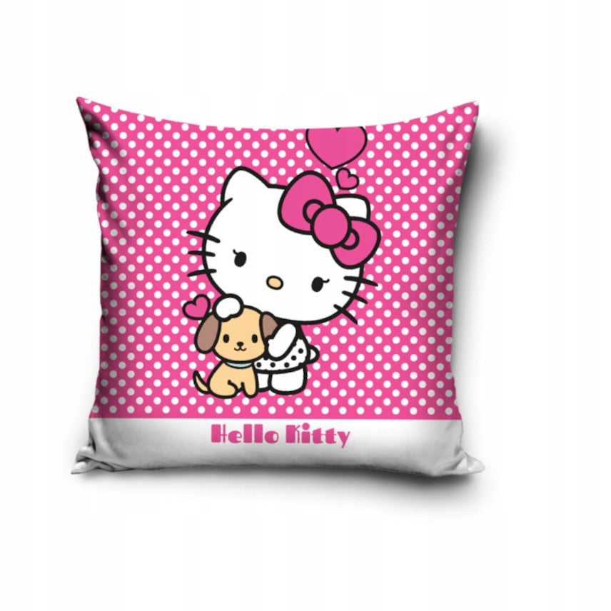 Hello Kitty kucēnu spilvendrāna 40x40 cm