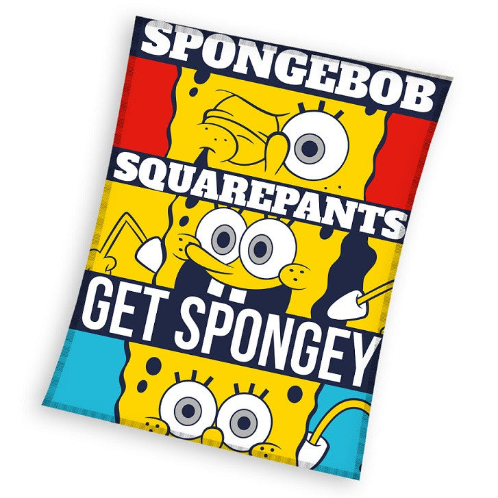 SpongeBob Get Spongey koraļļu flīsa sega 130x170cm
