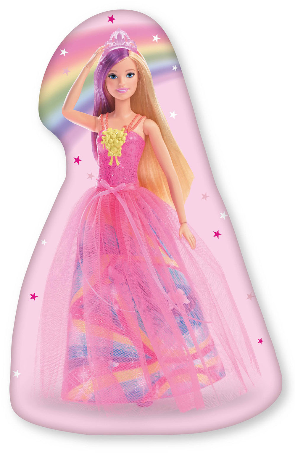 Barbie dekoratīvais spilvens Fairy Spark 40x28 cm velūrs