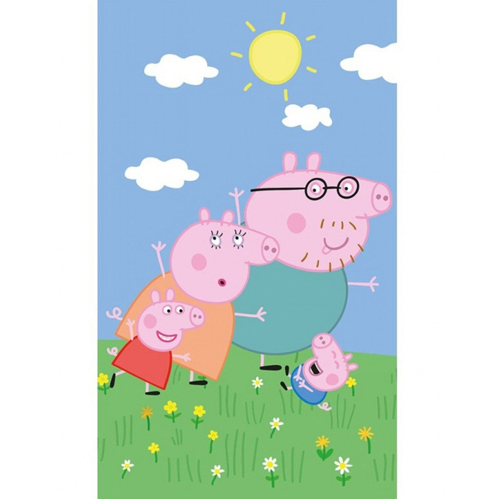 Peppa Pig Family dvielis rokām, sejai, dvielis 30x50 cm