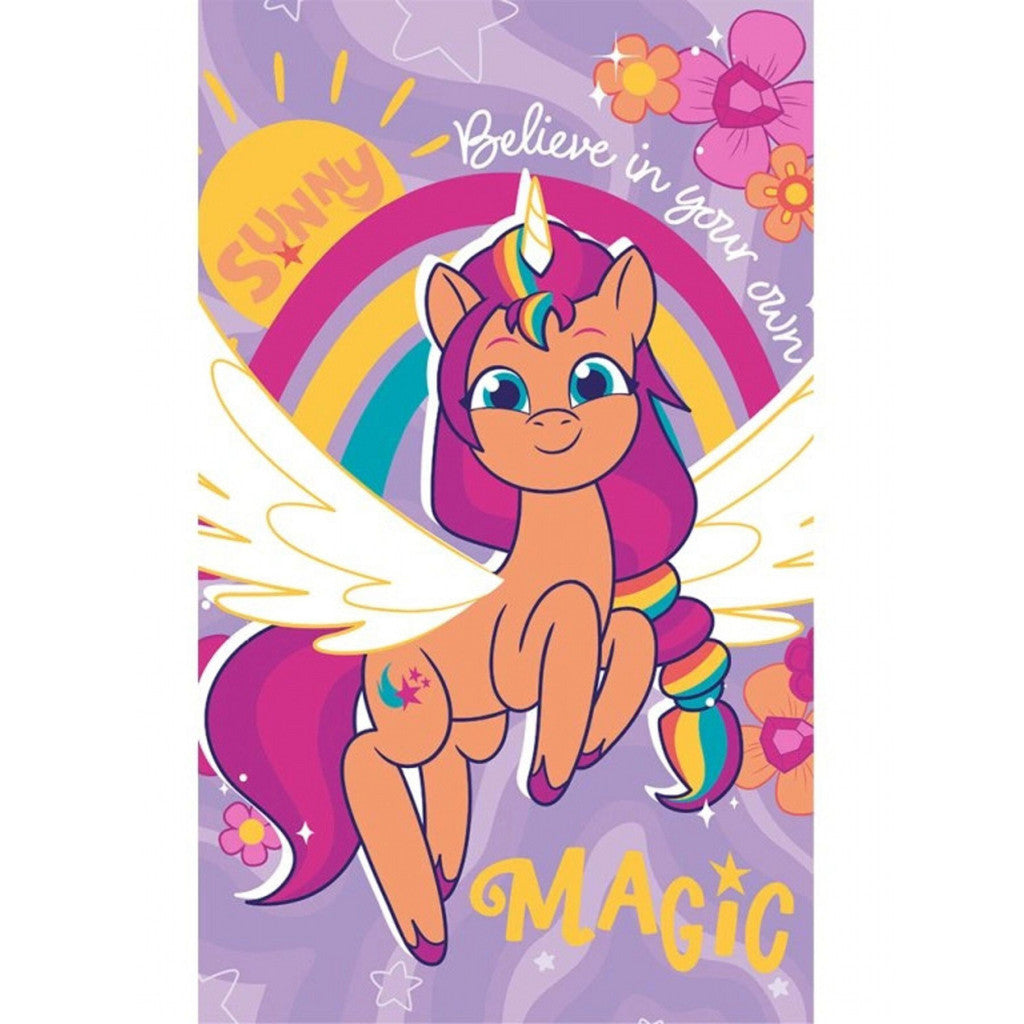 My Little Pony Saulains roku dvielis, sejas dvielis, dvielis 30x50 cm