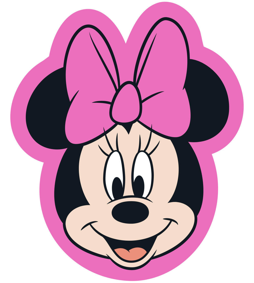 Disney Minnie rozā formas spilvens, dekoratīvs spilvens 40x35 cm