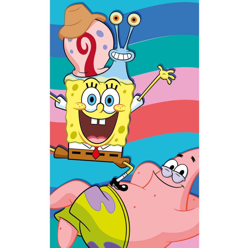 SpongeBob Boo-Kini apakšējais roku un sejas dvielis, dvielis 30x50cm