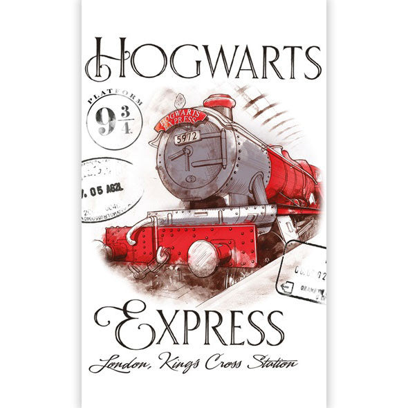 Harija Potera Express dvielis, sejas dvielis, dvielis 30x50 cm